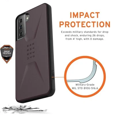 Cover Samsung S21 Plus Civilian Case Uag - Eggplant